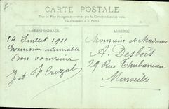 CPA Le Dauphine le pont de la Goule noire