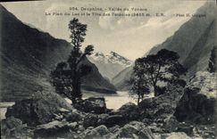 CPA Dauphine Vallee du Veneon le plan du lac et la Tete des Fetoules 