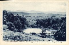 CPA Abbaye Cistercienne la Trappe de Chambran Isere le petit etang 