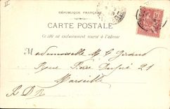 CPA Roquefavour l'arivee chez Arquier 