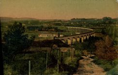 CPA Aix en Provence (B du Rh) Viaduc du Coton Rouge Arc de Meyran