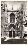 CPA Aix en Provence La Cathedrale St Sauveur Facade gothique du XVe siecle