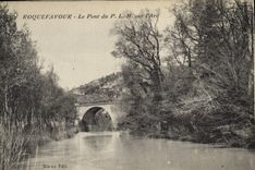 CPA Roquefavour Le Pont du PLM sur l'Arc