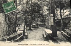 CPA Roquefavour Terrasse de l'Ermitage et la Source
