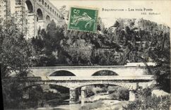 CPA Roquefavour Les Trois Ponts