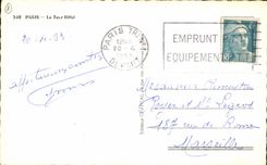 CPA Paris La Tour Eiffel