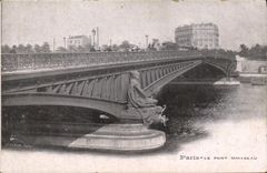 CPA Paris Le pont Mirabeau