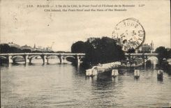 CPA Paris L'Ile de la Cite le Pont Neuf et l'Ecluse de la Monnaie