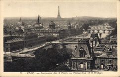 CPA Paris Panorama des 8 Ponts