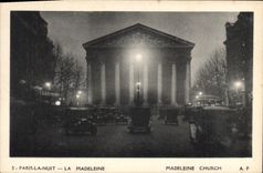 CPA Paris La Nuit La Madeleine