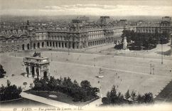 CPA Paris Vue generale du Louvre