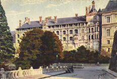 CPA Chateau de la Loire Chateau de Blois Facade Francois Ier