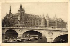 CPA Les Petits Tableaux de Paris La Conciergerie la Tour de Horloge et le Pont au Change 