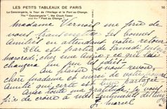 CPA Les Petits Tableaux de Paris La Conciergerie la Tour de Horloge et le Pont au Change 