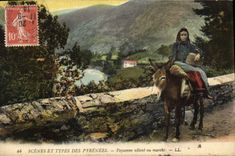 CPA Scenes et Types des Pyrenees Paysanne allant au marche 