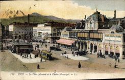 CPA Nice La Place Massena et le Casino Municipal 