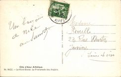 CPA Nice Le Mont Boron Le Promenade des Anglais 