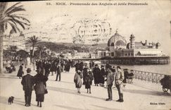CPA Nice Promenade des Anglais et Jetee Promenade 