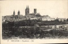 CPA Coutances Vue generale 
