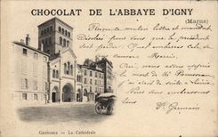CPA Grenoble La Cathedrale Chocolat de l'Abbaye d'Igny