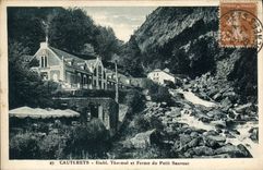 CPA Cauterets Etabl Thermal et Ferme du Petit Sauveur 