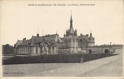 CPA Paris et ses Environs Chantilly Le Chateau cote Nord Ouest 