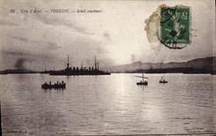 CPA Cote d'Azur Toulon Soleil couchant Bateau