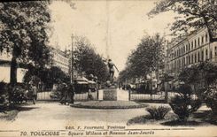 CPA Toulouse Square Wilson et Avenue Jean Jaures 