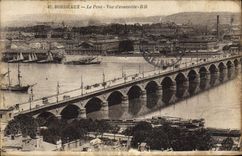 CPA Bordeaux Le Pont Vue d'Ensemble 