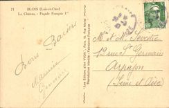 CPA Blois L et Ch Le Chateau Facade Francois I