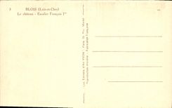 CPA Blois L et Ch Le Chateau Escalirt Francois I
