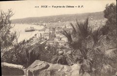 CPA Nice vue prise du chateau 