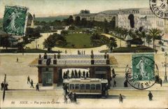 CPA Nice vue prise du casino Tramway