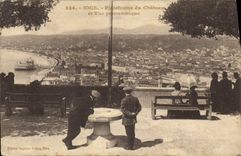 CPA Nice Plateforme du chateau et vue panoramique 