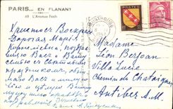 CPA Paris en Flanant l'Avenue Foch 