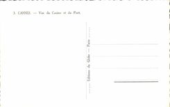 CPA Cannes vue du casino et du port 
