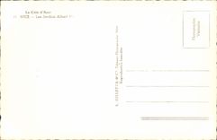 CPA La Cote d'Azur Nice les jardins Albert I 