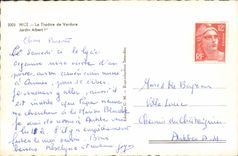 CPA Nice le Theatre de Verdure Jardins Albert I