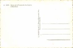 CPA Nice entree de la promenade des Anglais l'hotel Ruhl