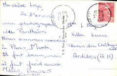CPA Paris la rue Soufflot et le Pantheon