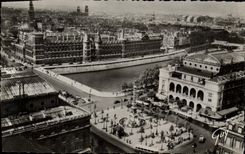 CPA Paris et ses Merveilles sur la place au et le palais de justice 