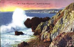 CPA Nice Coup de merrochers du Chateau 