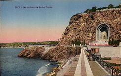 CPA Nice Les rochers de Rauba Capeu 