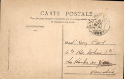 CPA Nice Jetee Promenade par un coup de Mer