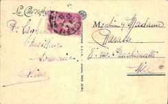 CPA Laghet A M Le Monastere et Route de la Turbie 