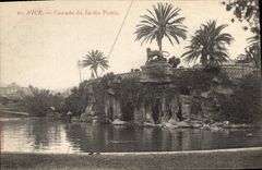 CPA Nice Cascade du jardin Public 