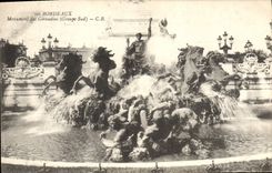 CPA Bordeaux monument des Girondins Groupe Sud 