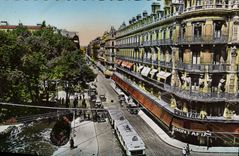 CPA Toulouse la rue d'Alsace Larraine et le Square du Capitol 