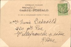 CPA Armoiries de Pierre II et Anne de Bourbon maison du grand cafe Villefranche sur Saone