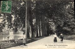 CPA Palais de Fontainebleau le jardin Anglais Allee de Sully 
